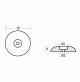 FLANGES DIA 90 WITH TORGUE ZINC , HULLS RUDDERS BY 1 PIECES  - 800102P - RKCV